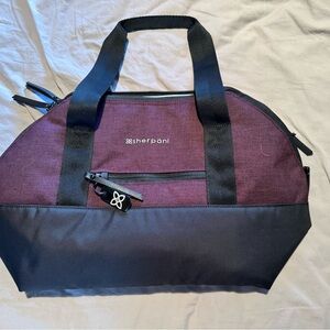 Sherpani Maroon and Black Tote Bag